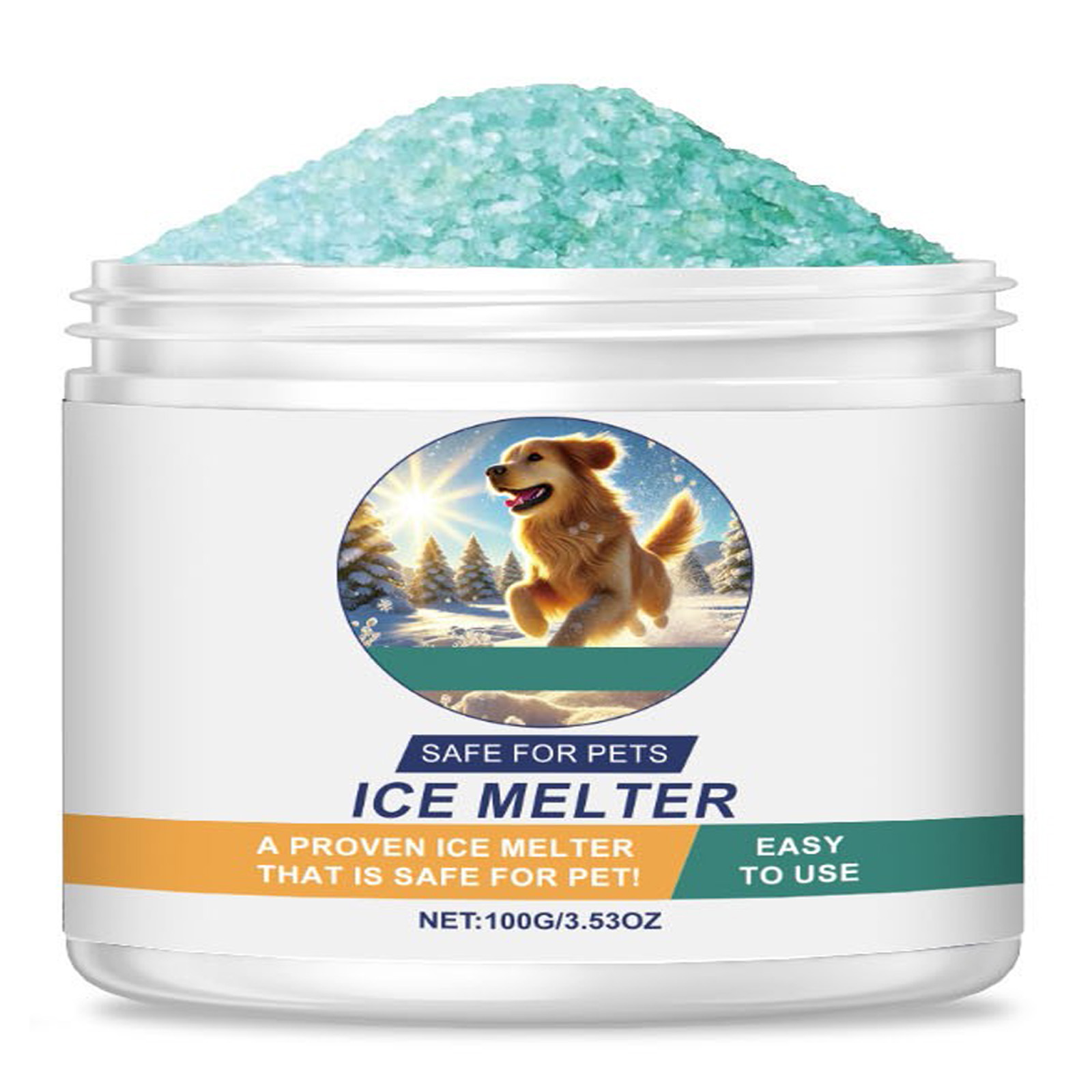 Pet Safe Ice Melt Safe For Concrete,Pet-Friendly Ice Melt,Snow Salt Ice Melt Pet Friendly, Green Salt For Snow And Ice Removal,Salt For Snow And Ice Removal Sidewalk Salt, Driveway Salt,Snow Melt,1Pcs